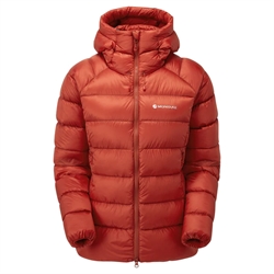 Montane Anti-Freeze XT Packable Hooded Down Jacket Womens - Saffron Red - Dunjakke