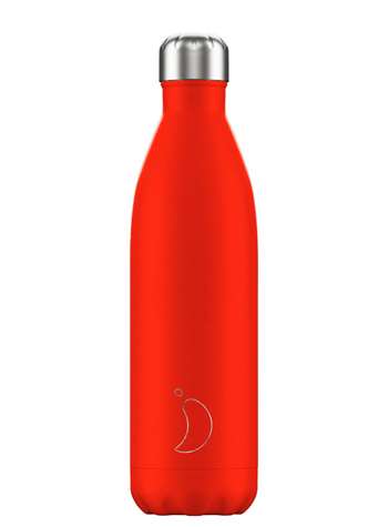 Chilly\'s Bottles Neon Red 750 ml