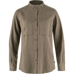 Fjällräven Övik Hemp Shirt LS Women - Suede Brown