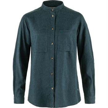 Fjällräven Övik Hemp Shirt LS Women - Mountain Blue