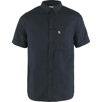 Fjällräven Övik Travel SS Men - Dark Navy - Kortærmet skjorte