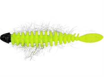 Westin Needle Bug Black/Chartreuse Banana Gummidyr til Put &Take