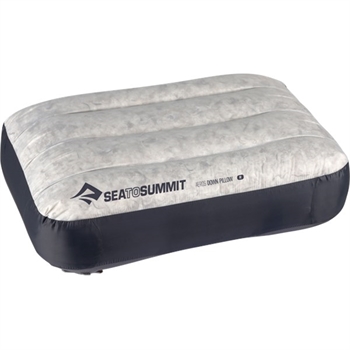 Sea to Summit Aeros Down Pillow Regular - Grey - Oppustelig hovedpude med dun