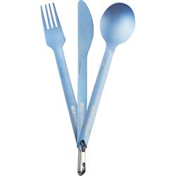 Sea to Summit Titanium Cutlery Set - Blue Anodised - Bestiksæt 