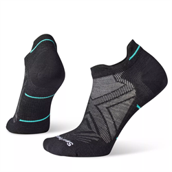 Smartwool Women's Run Zero Cushion Low Ankle Socks - Black - Løbestrømpe