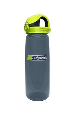 Nalgene On The Fly 650 ml - Charcoal with Lime Charcoal Cap - Drikkeflaske