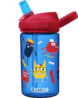 Camelbak Eddy+ Kids Bottle - 0,4 L - Skate Monsters - Drikkeflaske