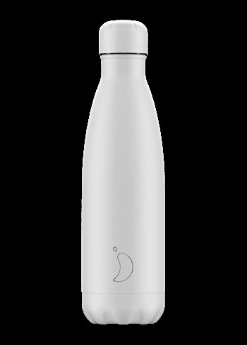 Chilly\'s Bottles Monochrome White 500 ml Termoflaske