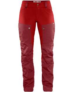 Fjällräven Keb Trousers Curved Women Regular - Ox Red/Lava