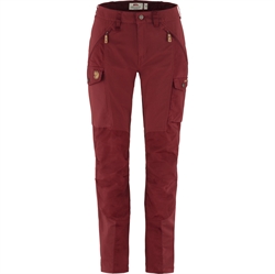 Fjällräven Nikka Trousers Curved Women - Bordeaux Red