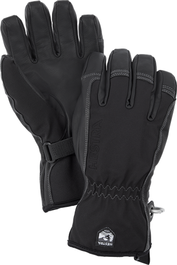 Hestra Army Leather Softshell Short - Black/Black