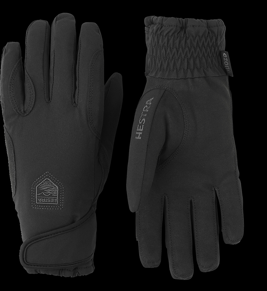 Hestra CZone Weather Ladies - Black/Black - Handske med forstærkning