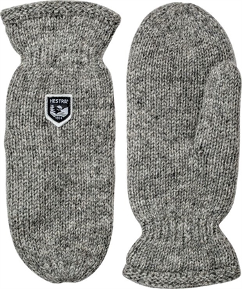 Hestra Basic Wool Mitt - Grey - Uldluffe