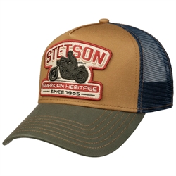 Stetson Biker Trucker Cap - Blue