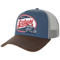 Stetson Riding Hot Rod Trucker Cap - Brown/Blue