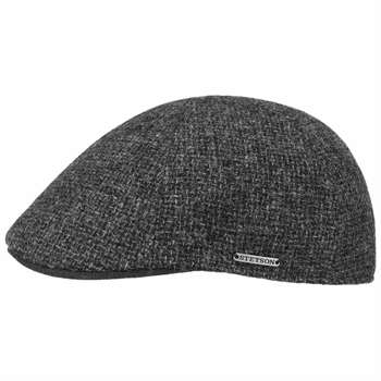 Stetson Texas Classic Wool Flat Cap - Dark Grey