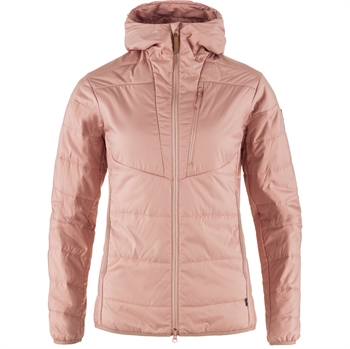 Fjällräven Keb Padded Hoodie Women - Chalk Rose - Kunstfiberjakke