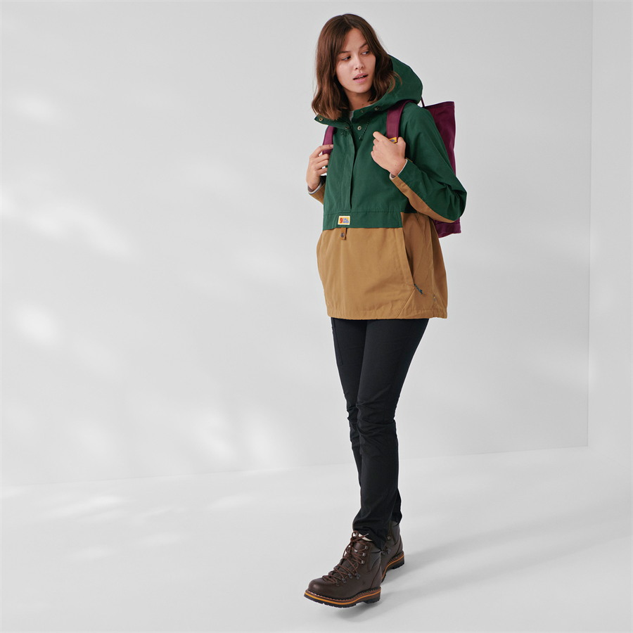 Fjällräven Vardag Anorak Women Arctic Green/Buckwheat Brown