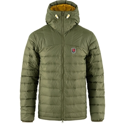 Fjällräven Expedition Pack Down Hoodie Men - Green/Mustard Yellow 