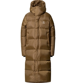 Haglöfs Long Down Parka Women - Teak Brown - Dunfrakke