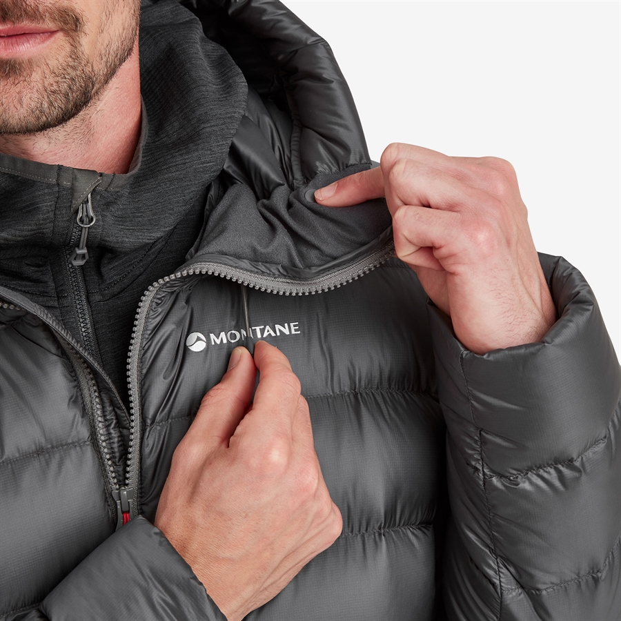 sandsynlighed Specialisere skjule Montane Anti-Freeze XT Packable Hooded Down Jacket Mens - Slate - Dunjakke