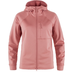 Fjällräven Abisko Grid Fleece Hoodie Women - Dusty Rose