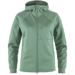 Fjällräven Abisko Grid Fleece Hoodie Women - Patina Green