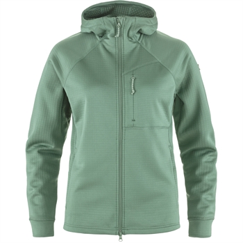 Fjällräven Abisko Grid Fleece Hoodie Women - Patina Green