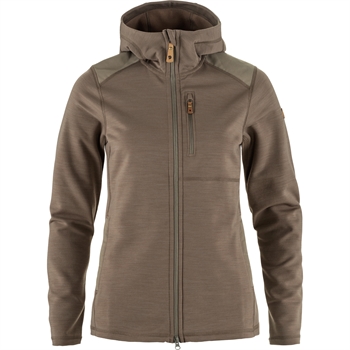 Fjällräven Keb Fleece Hoodie Women - Suede Brown