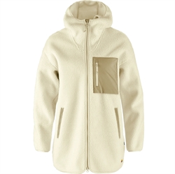 Fjällräven Vardag Pile Fleece Long Women - Chalk White - Lang fleecejakke