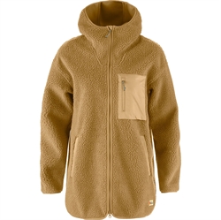 Fjällräven Vardag Pile Fleece Long Women - Buckwheat Brown - Lang fleecejakke
