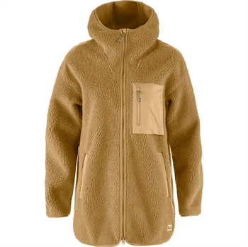 Fjällräven Vardag Pile Fleece Long Women - Buckwheat Brown - Lang fleecejakke