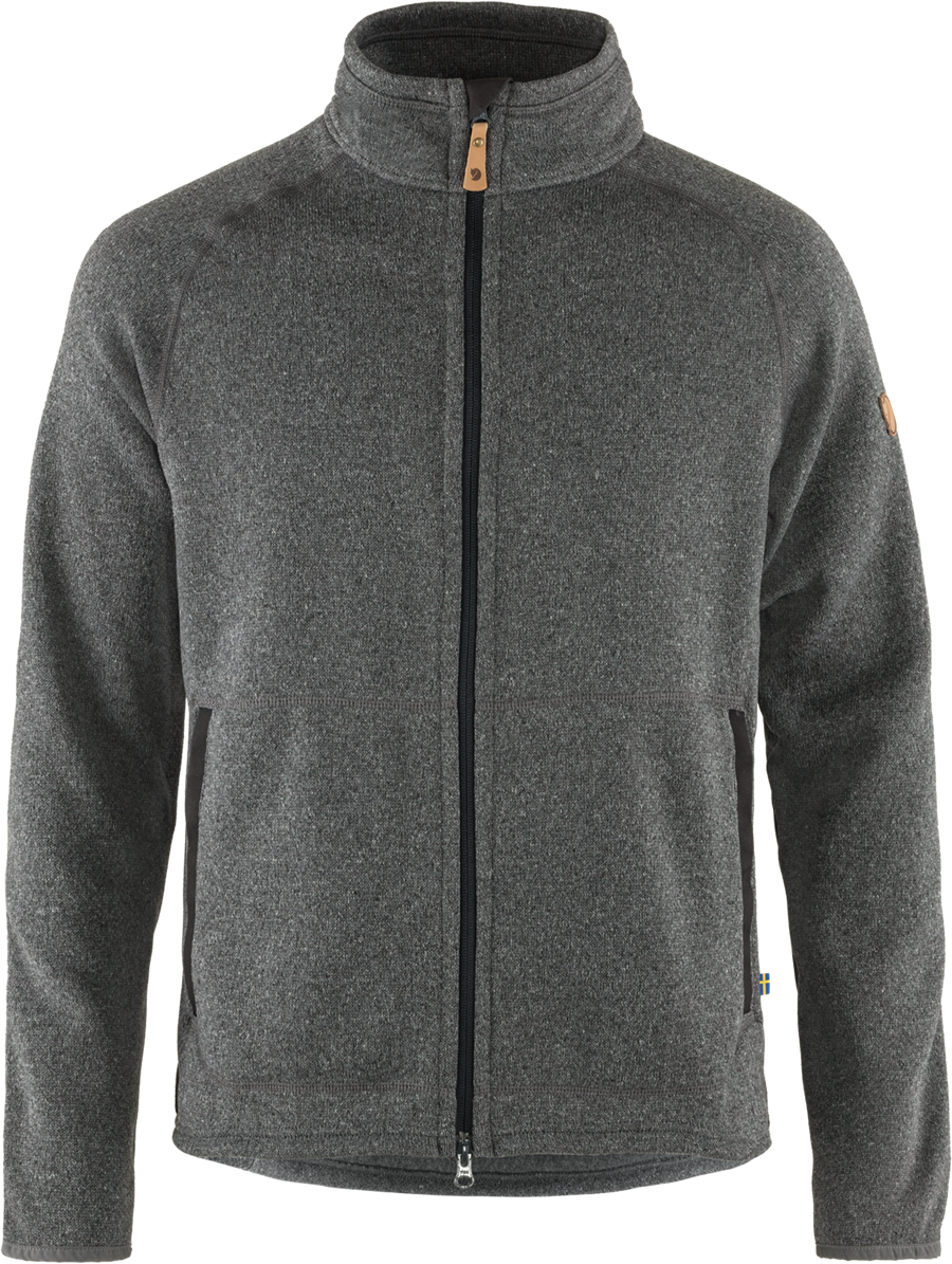 nærme sig ordningen Først Fjällräven Övik Fleece Zip Sweater Men - Dark Grey