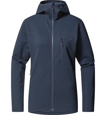 Haglöfs Rosson Mid Hood Women - Tarn Blue - Fleecetrøje