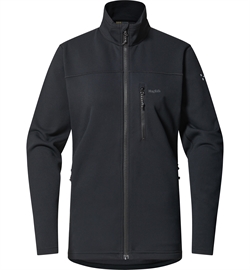 Haglöfs Rosson Mid Jacket Women - True Black - Fleecetrøje