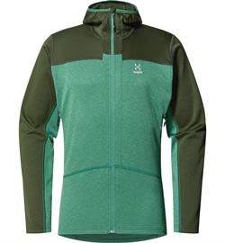 Haglöfs ROC Flash Mid Hood Men - Seaweed Green/Dk Jelly Green - Fleecetrøje