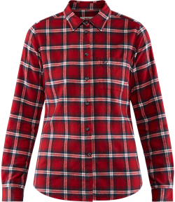 Fjällräven Övik Flannel Shirt Women [Deep Red]