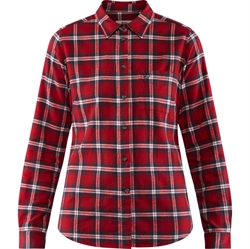 Fjällräven Övik Flannel Shirt Women - Deep Red