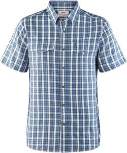 Fjällräven Abisko Cool Shirt SS - Uncle Blue - Kortærmet skjorte