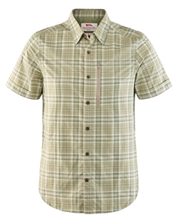 Fjällräven Abisko Hike Shirt SS Men - Savanna/Ternet - Kortærmet skjorte