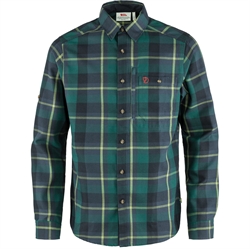 Fjällräven Fjällglim Shirt - Arctic Green/Navy - Herreskjorte