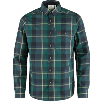 Fjällräven Fjällglim Shirt - Arctic Green/Navy - Herreskjorte