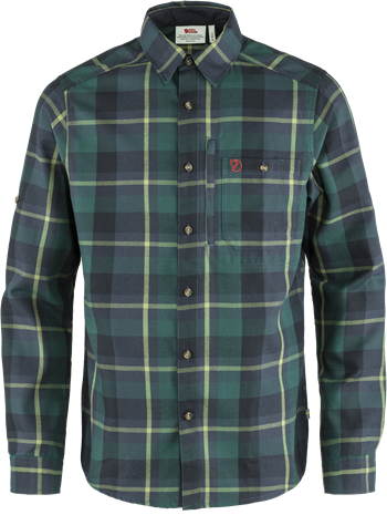 Fjällräven Fjällglim Shirt - Arctic Green/Navy - Herreskjorte