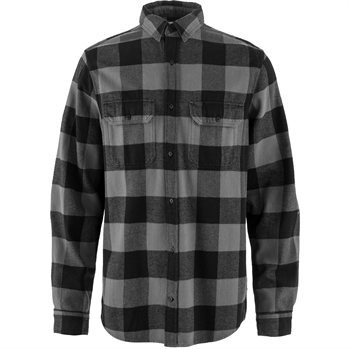 Fjällräven Övik Heavy Flannel Shirt Men - Black/Grey