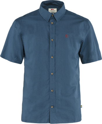 Fjällräven Övik Lite Shirt SS - Uncle Blue - Kortærmet skjorte