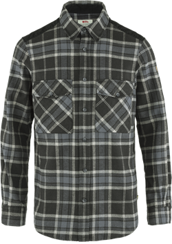 Fjällräven Övik Twill Shirt - Black/Fog - Herreskjorte