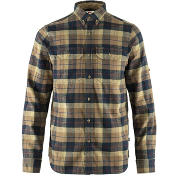 Fjällräven Singi Heavy Flannel Shirt - Dark Sand - Herreskjorte
