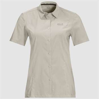Jack Wolfskin Pack & Go Shirt Women - Dusty Grey - Kortærmet skjorte
