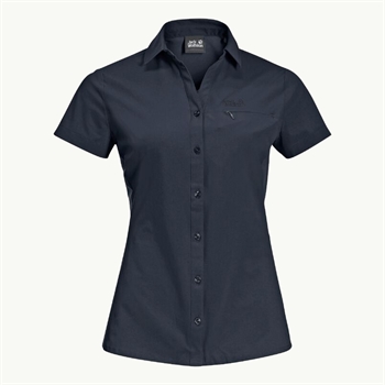 Jack Wolfskin Peak Shirt Women - Night Blue - Kortærmet skjorte