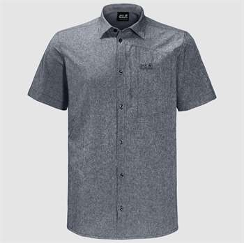 Jack Wolfskin Barrel Shirt Men - Pebble Grey - Kortærmet skjorte